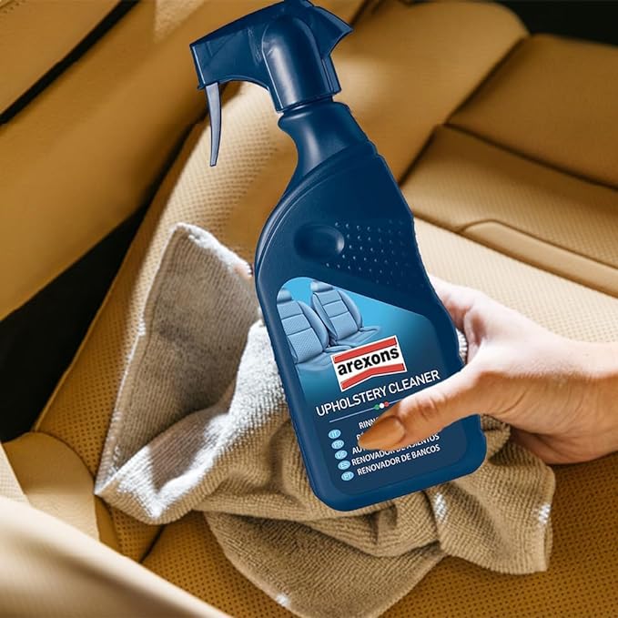 Arexons Upholstery Cleaner – gentle yet effective cleaner for car seats, fabric interiors, and carpets, leaving a fresh scent and spotless finish