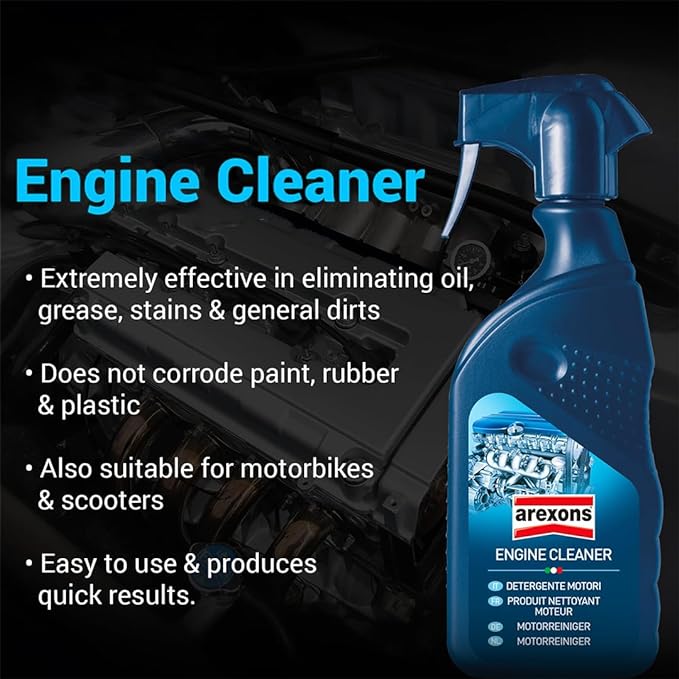 Arexons Engine Cleaner – heavy-duty degreaser for cleaning car engines, removing grease, dirt, and oil for optimal performance