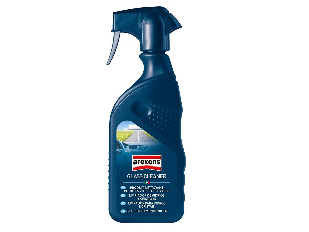 Arexons Glass Cleaner – fast-acting glass cleaner for automotive, home, and office surfaces, ensuring a spotless, shine-free finish