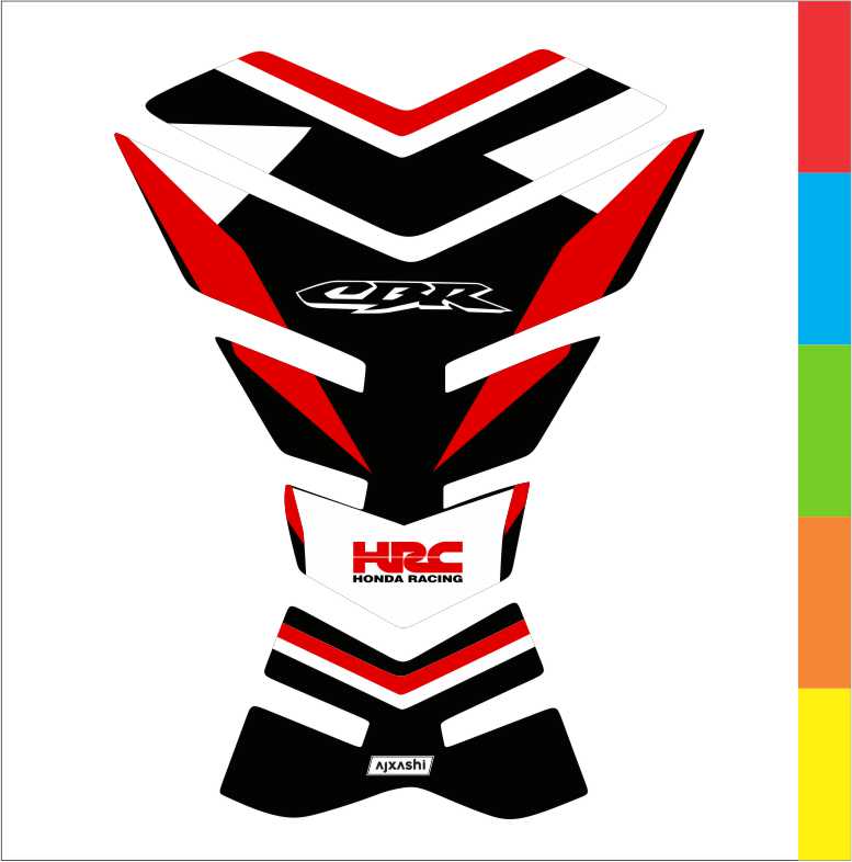 Universal Honda CBR Racing tank pad – durable fuel tank protector with bold racing-inspired design