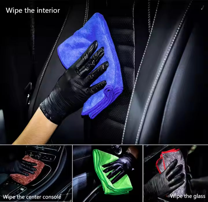 High-density 420GSM microfiber towel – 40x60cm cloth ideal for car detailing and household cleaning