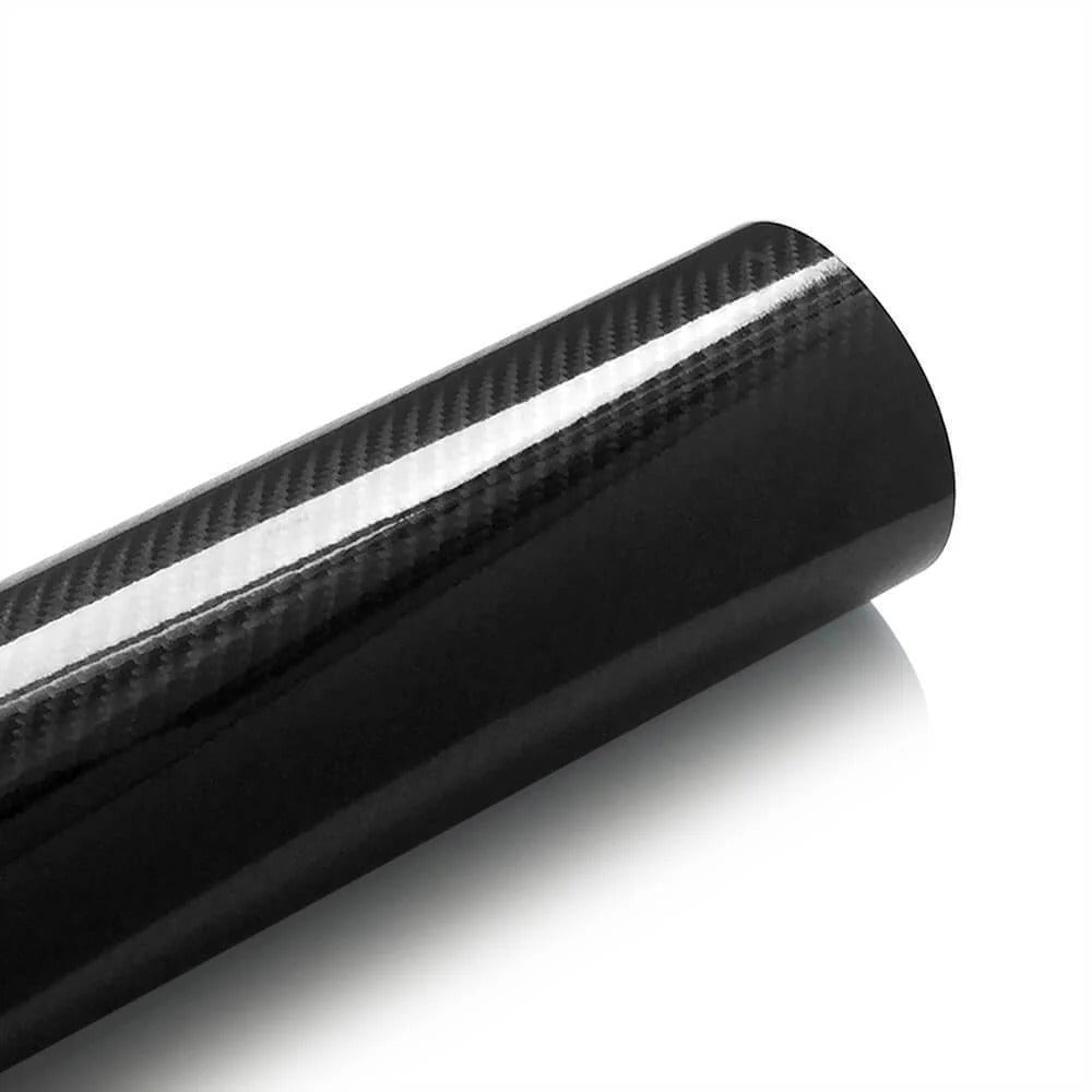 5D gloss carbon fiber vinyl wrap with high-shine finish for automotive and interior use