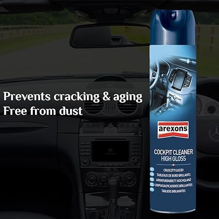 Arexons Cockpit Cleaner Matt Effect Spray – anti-dust dashboard cleaner for a non-greasy, matte finish on car interiors