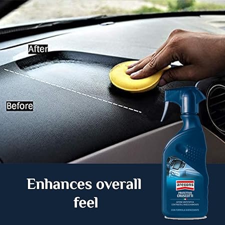 Arexons Cockpit Protectant Spray – deep-cleaning and high-gloss treatment for car interiors, preventing fading and cracking