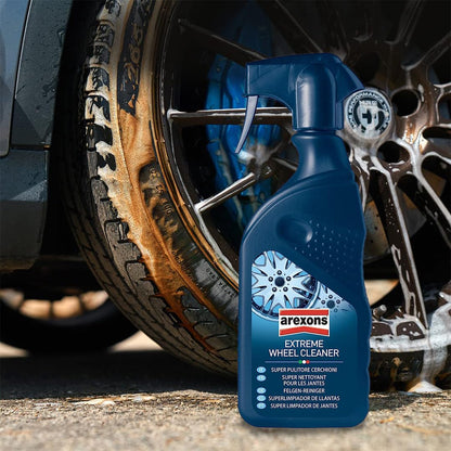 Arexons Extreme Wheel Cleaner – powerful formula for removing brake dust, grime, and grease from car wheels, restoring a spotless shine.