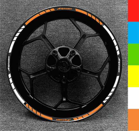 Upgrade your motorcycle with Alpinestars wheel stickers – sleek and sporty design