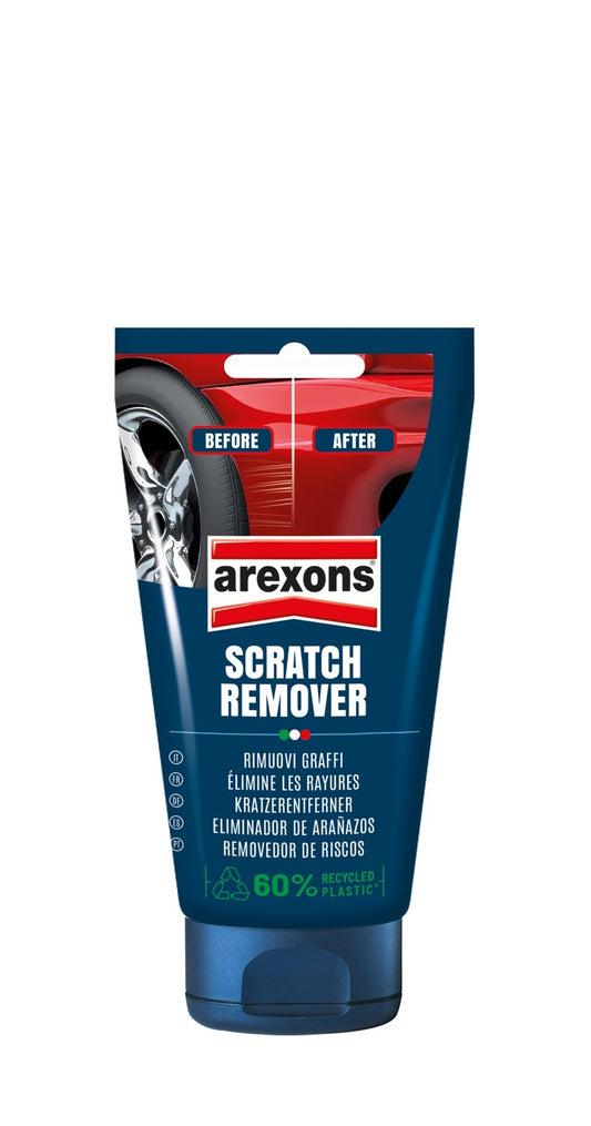 Arexons Scratch Remover for cars, designed to eliminate light scratches and scuffs, restoring paint clarity and a smooth, polished finish.