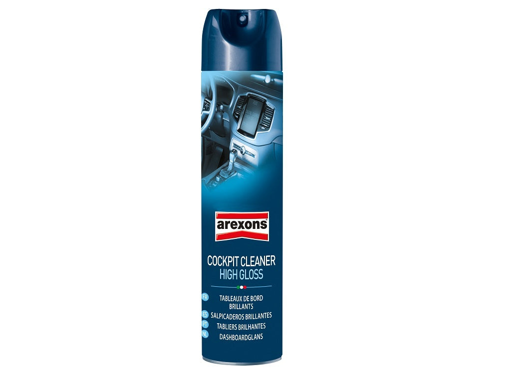 Arexons Cockpit Cleaner High Gloss Spray – dashboard and interior cleaner that restores shine and protects against dust and UV rays