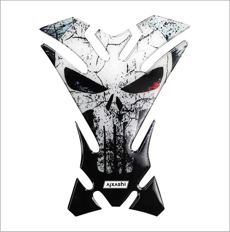 High-quality Dead Skull decal for motorcycles – enhances style and protects the fuel tank from scratches