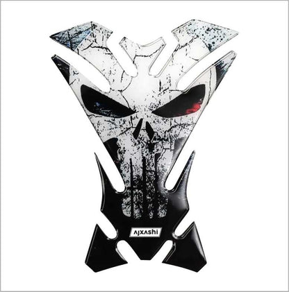 High-quality Dead Skull decal for motorcycles – enhances style and protects the fuel tank from scratches