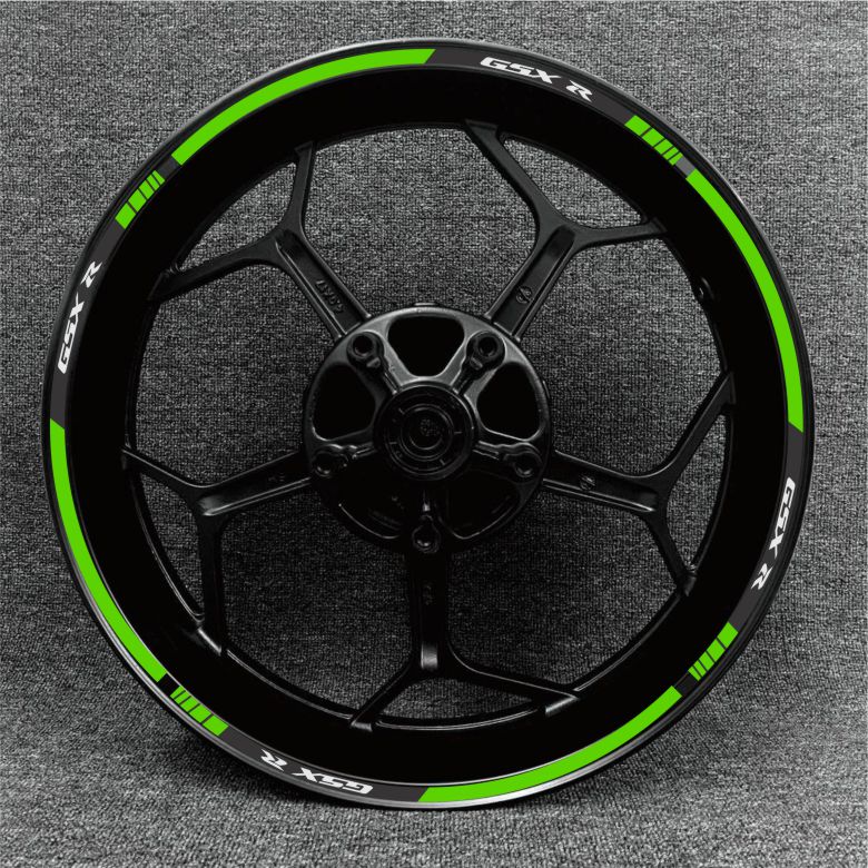 High-quality Suzuki GSX-R rim stickers – durable and weather-resistant design