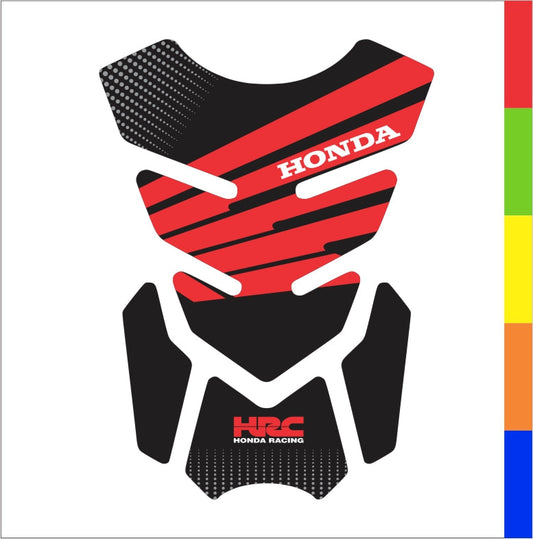 Universal Honda tank pad – high-quality motorcycle fuel tank protector with bold Honda graphics.