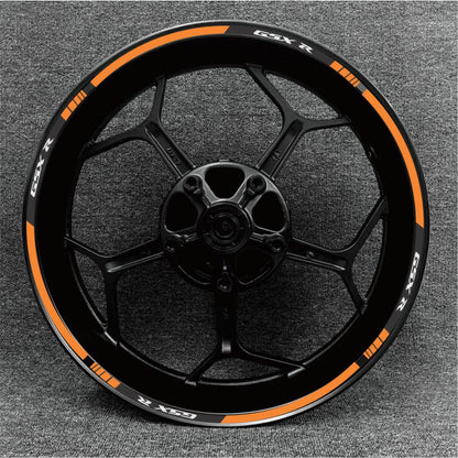 High-quality Suzuki GSX-R rim stickers – durable and weather-resistant design