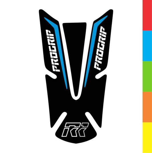Progrip motorcycle tank pad – high-quality fuel tank protector with Progrip logo and durable design.