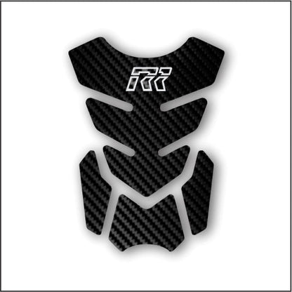 Premium carbon fiber motorcycle fuel tank pad – enhances grip and prevents wear on the fuel tank.
