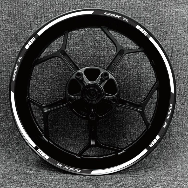 High-quality Suzuki GSX-R rim stickers – durable and weather-resistant design