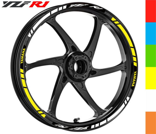 Yamaha R1 wheel stickers – weatherproof, easy-to-apply, and available in 6 colors