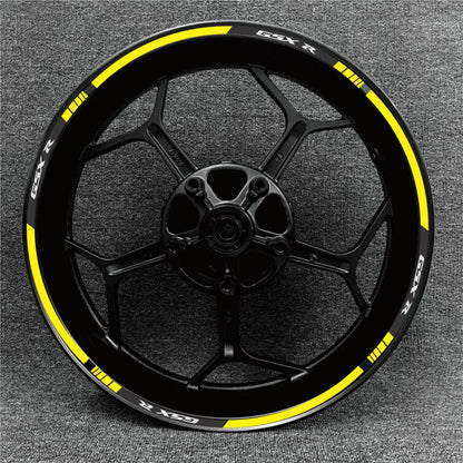 High-quality Suzuki GSX-R rim stickers – durable and weather-resistant design