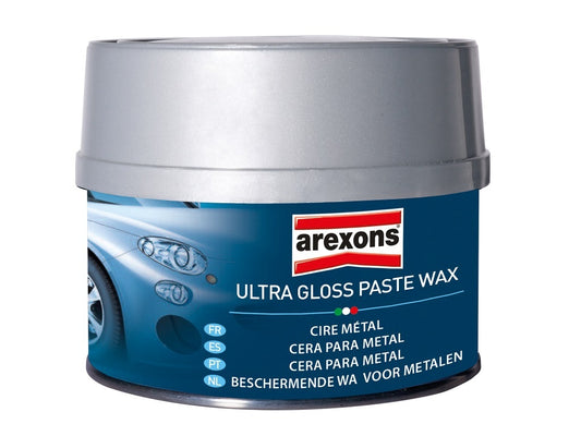 Arexons Ultra Gloss Paste Wax for cars, delivering deep shine, long-lasting protection, and a smooth, mirror-like finish on all paint types.