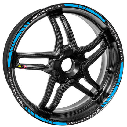 Monster Energy motorcycle wheel stickers – fit 14-inch to 18-inch rims with bold racing style