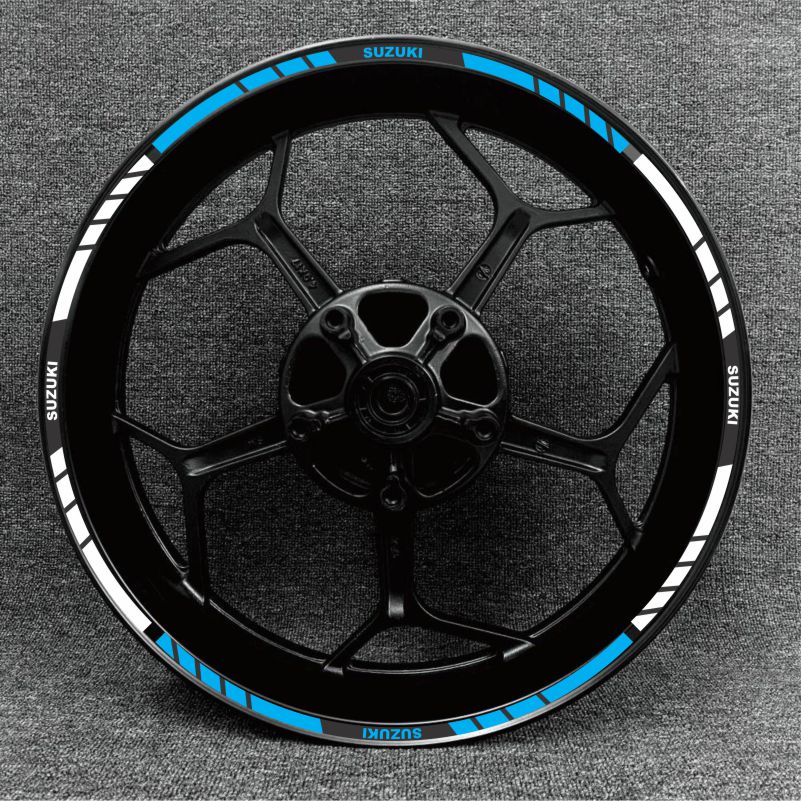 Suzuki Motorcycle Wheel Stickers